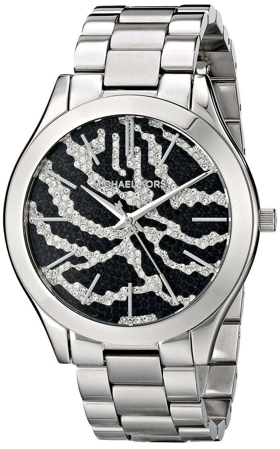 Michael Kors Runway Zebra Pattern Crystal Pave Dial MK3314 Womens Watch CityWatches IN