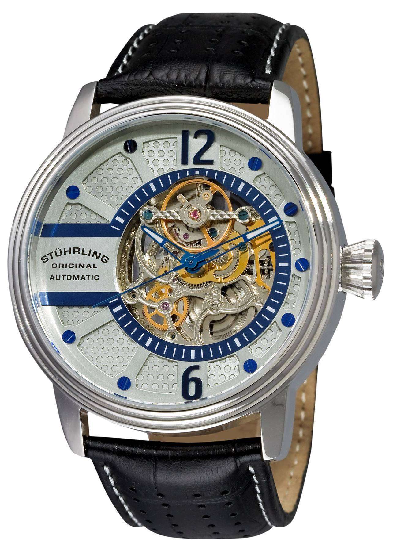 Stuhrling Original Legacy Black Dial Men's Watch M15726 190638128181 -  Watches, Legacy - Jomashop