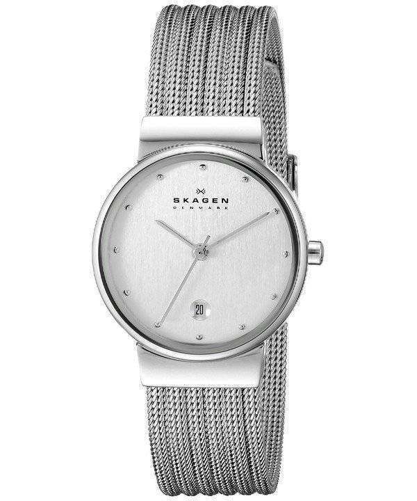 SKAGEN SIGNATURE SLIM STAINLESS STEEL MESH BRACELET WATCH - Timepieces from  Adams Jewellers Limited UK