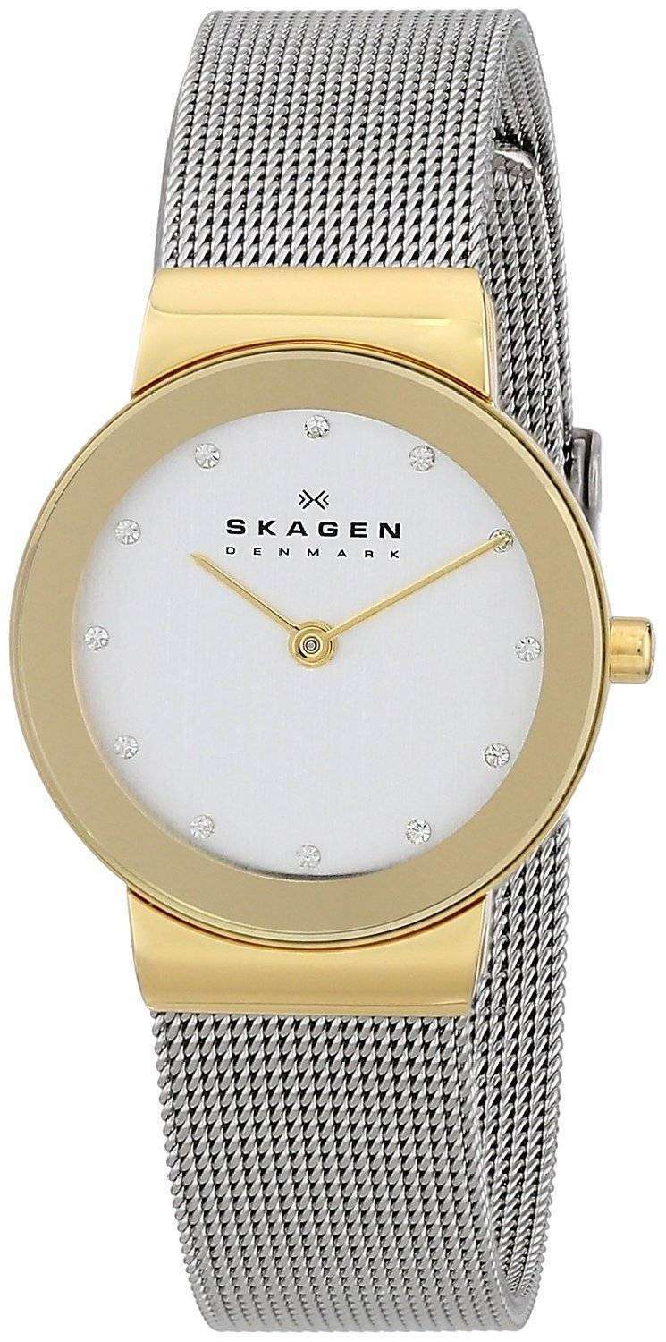 Skagen 358SRSC Freja Women Silver Stainless Steel Analog Dial Quartz Watch  Bb604 | eBay