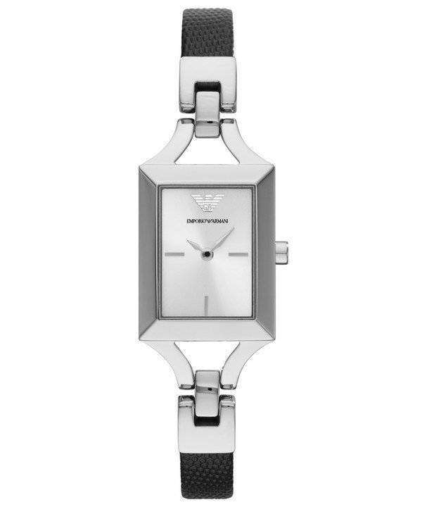 Emporio Armani women's black and white quartz sale watch