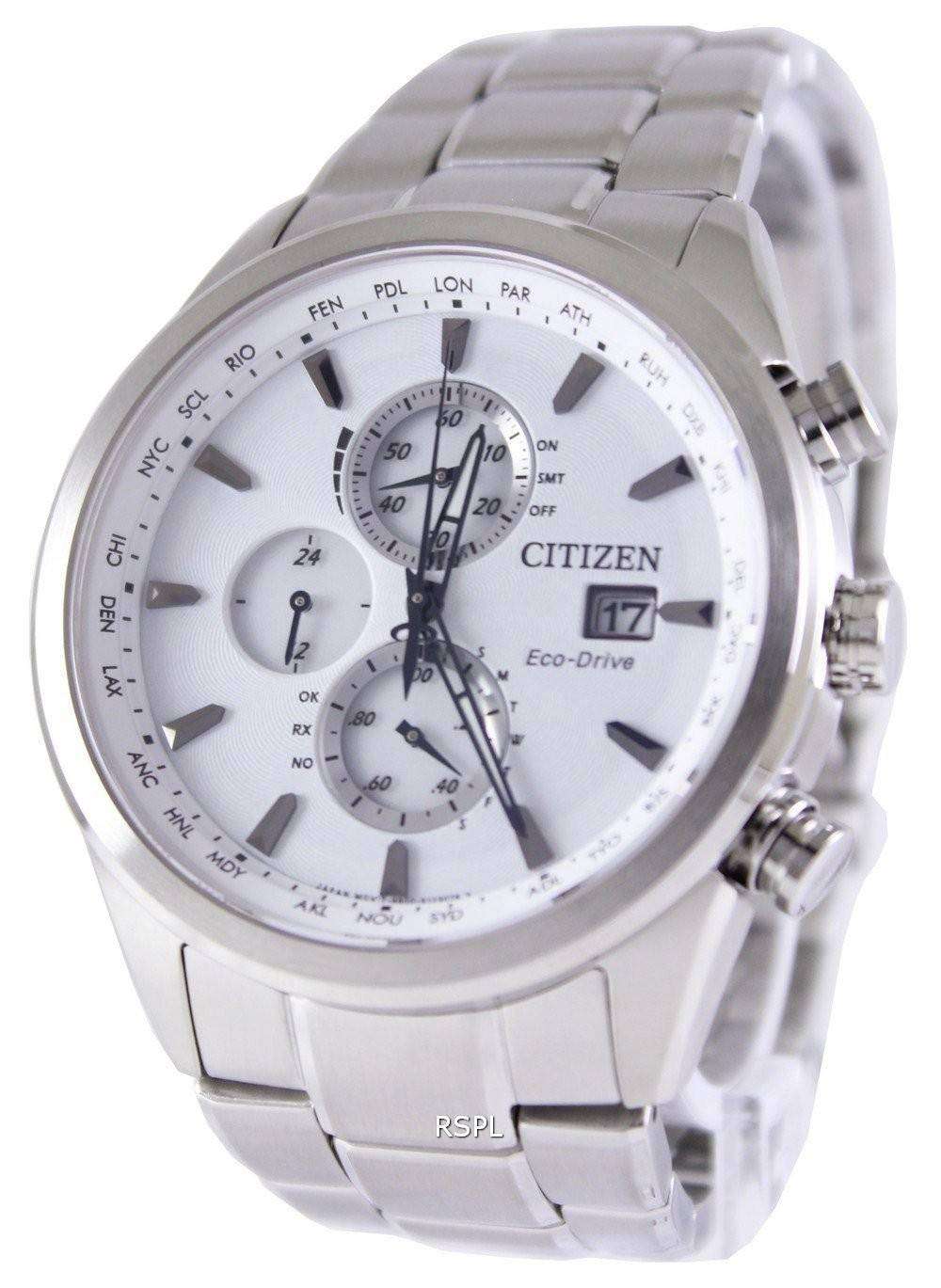 Citizen Eco Drive Chronograph Radio Controlled Atomic AT8011 55A Watch CityWatches IN