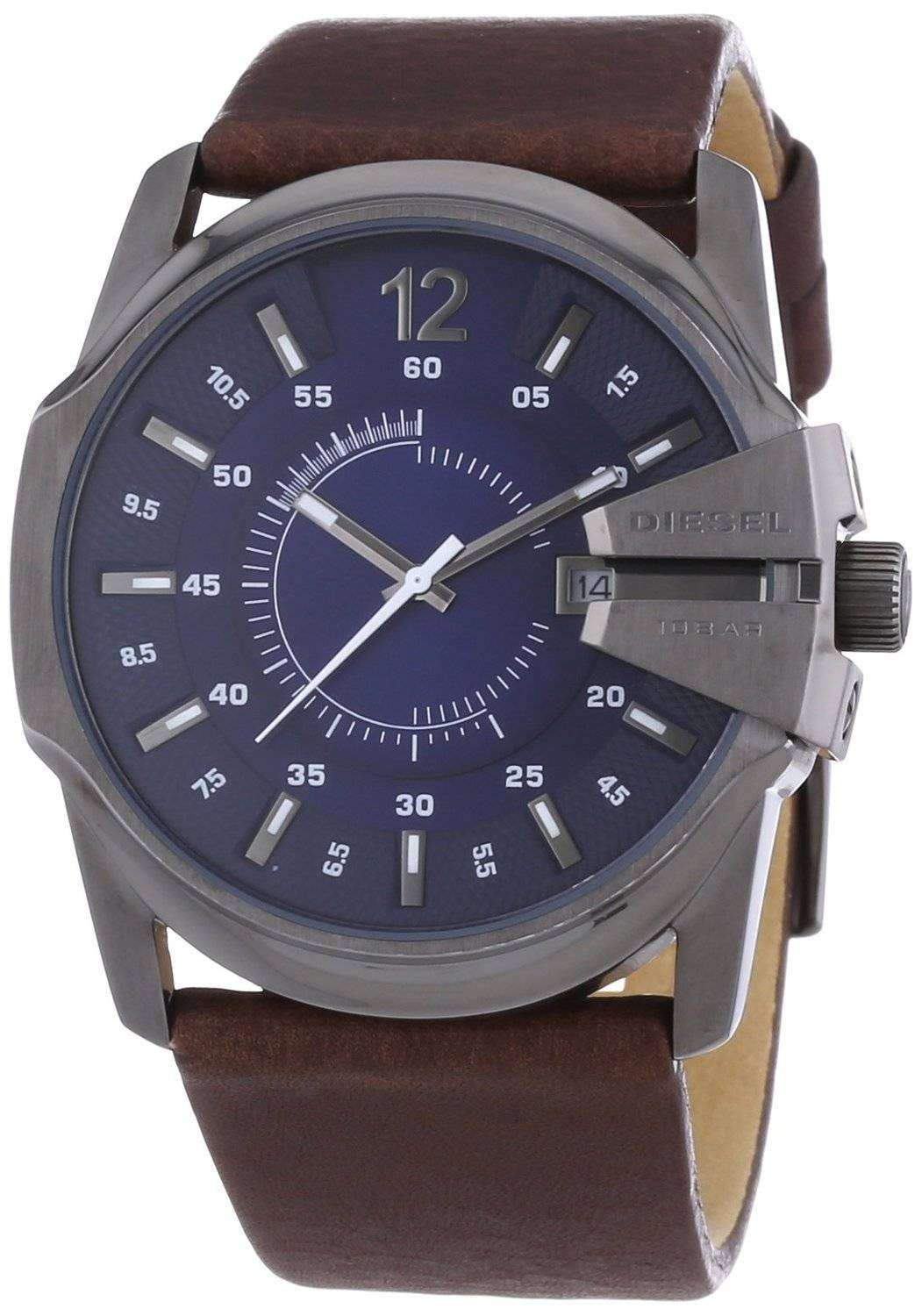 Diesel Cliffhanger Chronograph Brown Leather Watch - DZ4641 - Watch Station