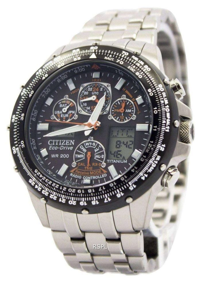 Citizen Skyhawk Eco Drive Radio Controlled JY0010-50E JY0010 Promaster Titanium Men's Watch