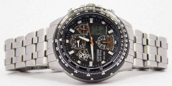 Citizen Skyhawk Eco Drive Radio Controlled JY0010-50E JY0010 Promaster Titanium Men's Watch