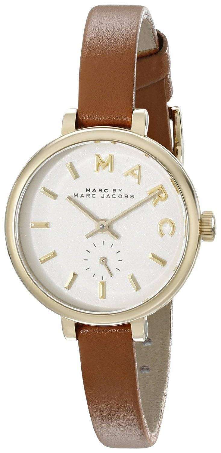 Marc jacobs shop leather strap watch