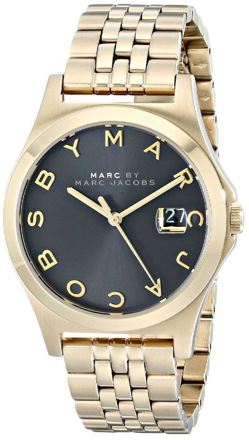 Marc By Marc Jacobs The Slim Black Dial Stainless Steel  