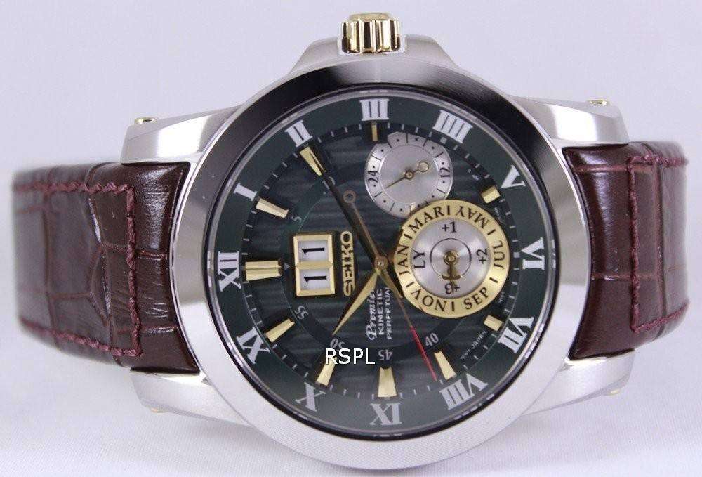 Seiko Premier Kinetic Perpetual SNP127P1 SNP127P Mens Watch CityWatches IN