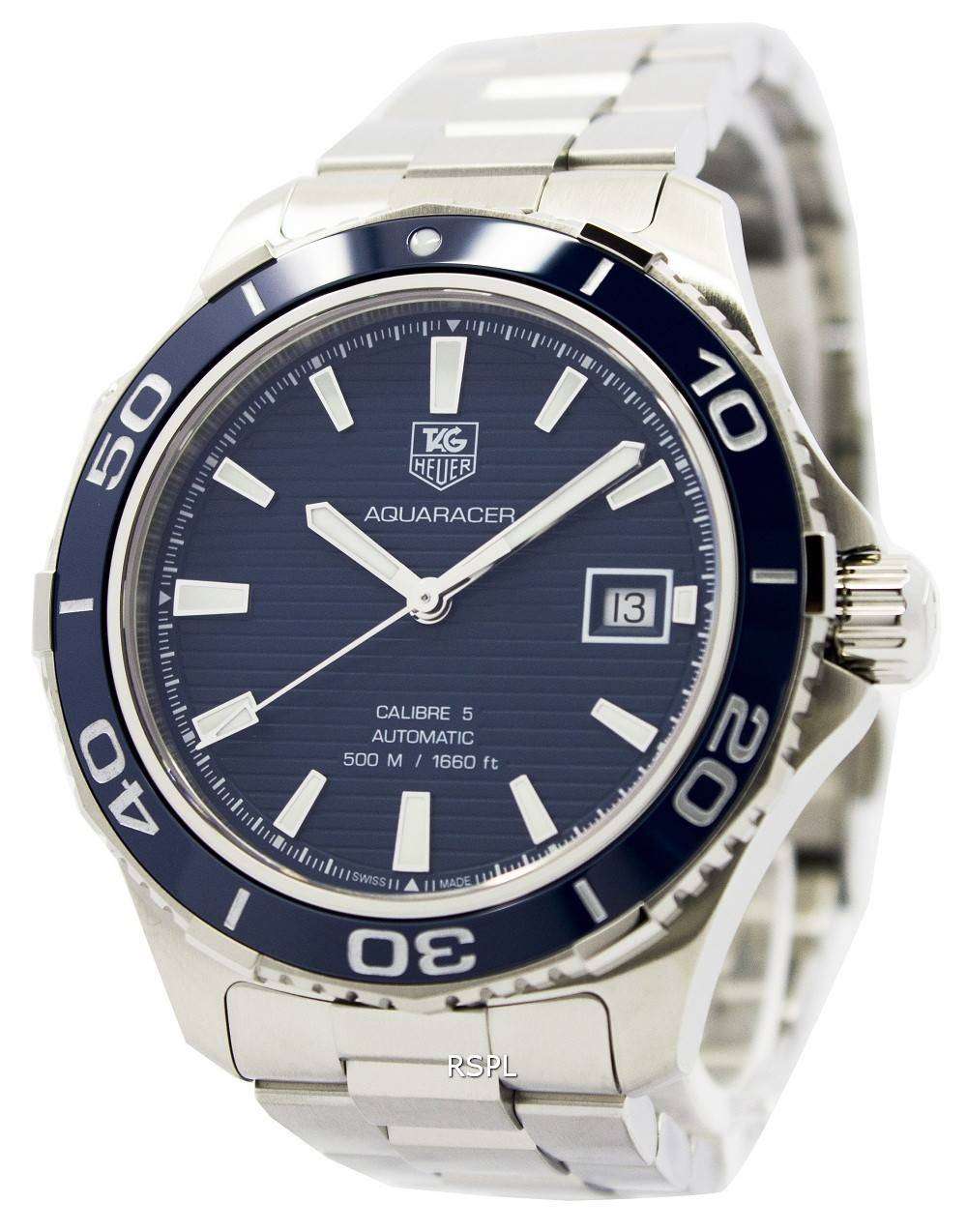 Tag Heuer Automatic Aquaracer Calibre 5 500M WAK2111.BA0830 Mens Watch