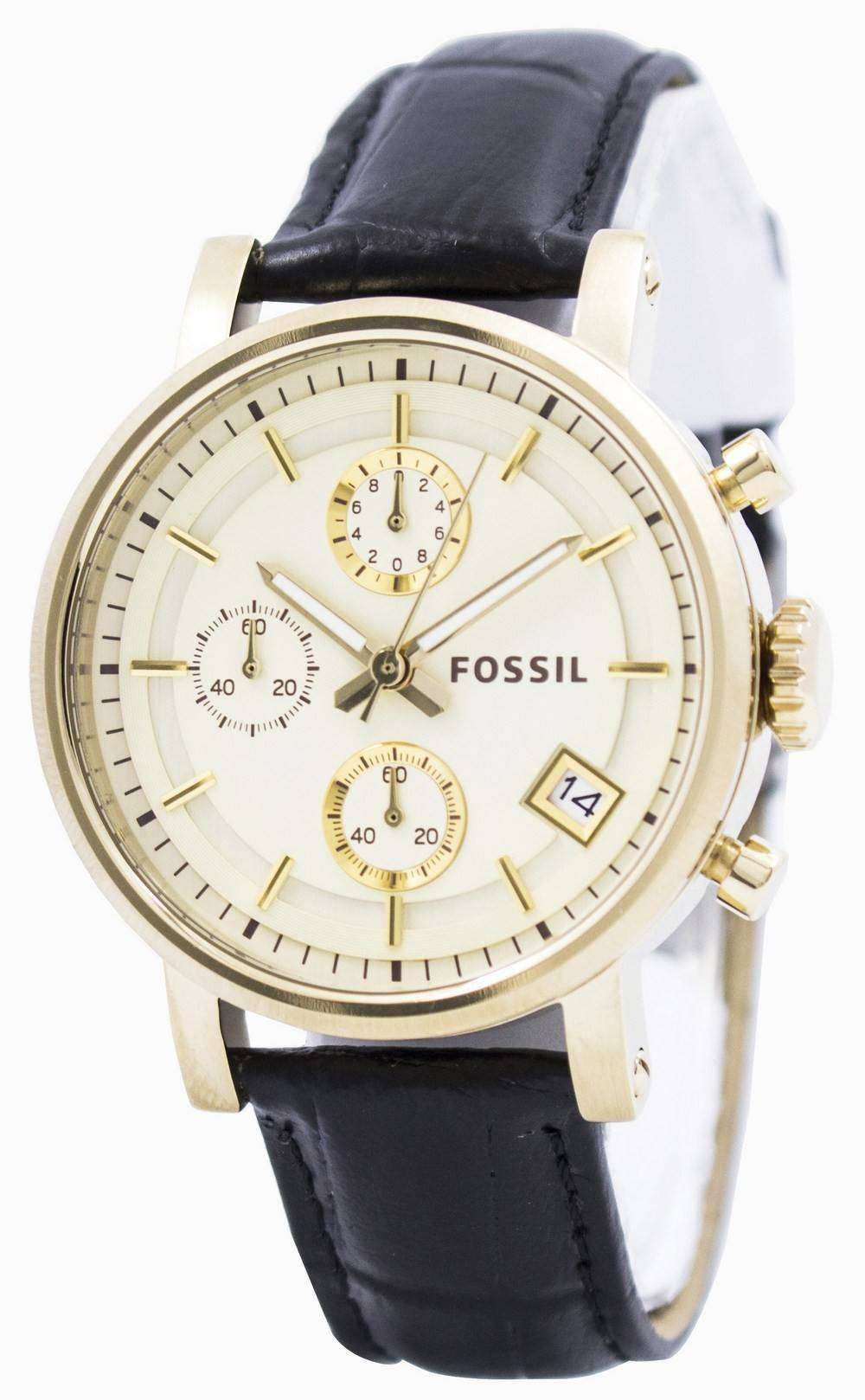 Fossil Original BoyFriend Chronograph Stainless Steel C181019 BLK Womens Watch CityWatches IN