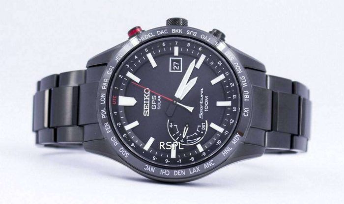 Seiko Sportura GPS Solar World Time Japan Made SSF005 SSF005J1