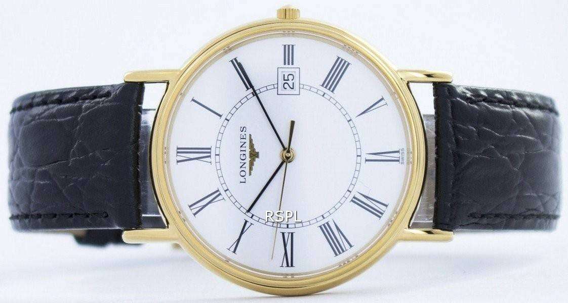 Longines presence quartz clearance l4.790.2.11.2