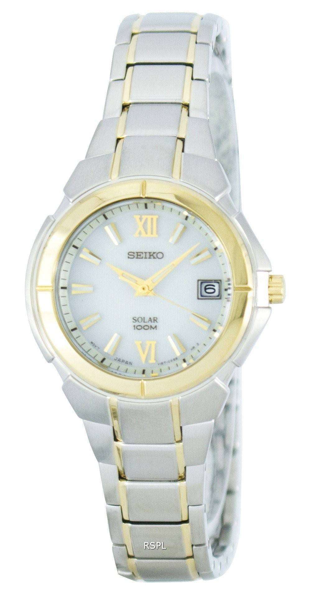 Seiko Solar 100M SUT022 SUT022P1 SUT022P Women s Watch CityWatches IN