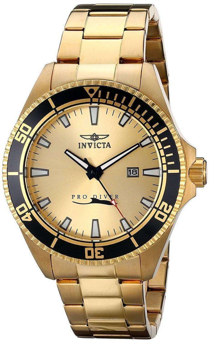 Invicta Pro Diver Gold Tone Quartz 15186 Mens Watch