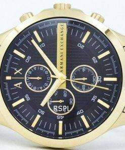 Armani Exchange Quartz Gold-Tone Chronograph Black Dial AX2137 Mens Watch -  CityWatches IN