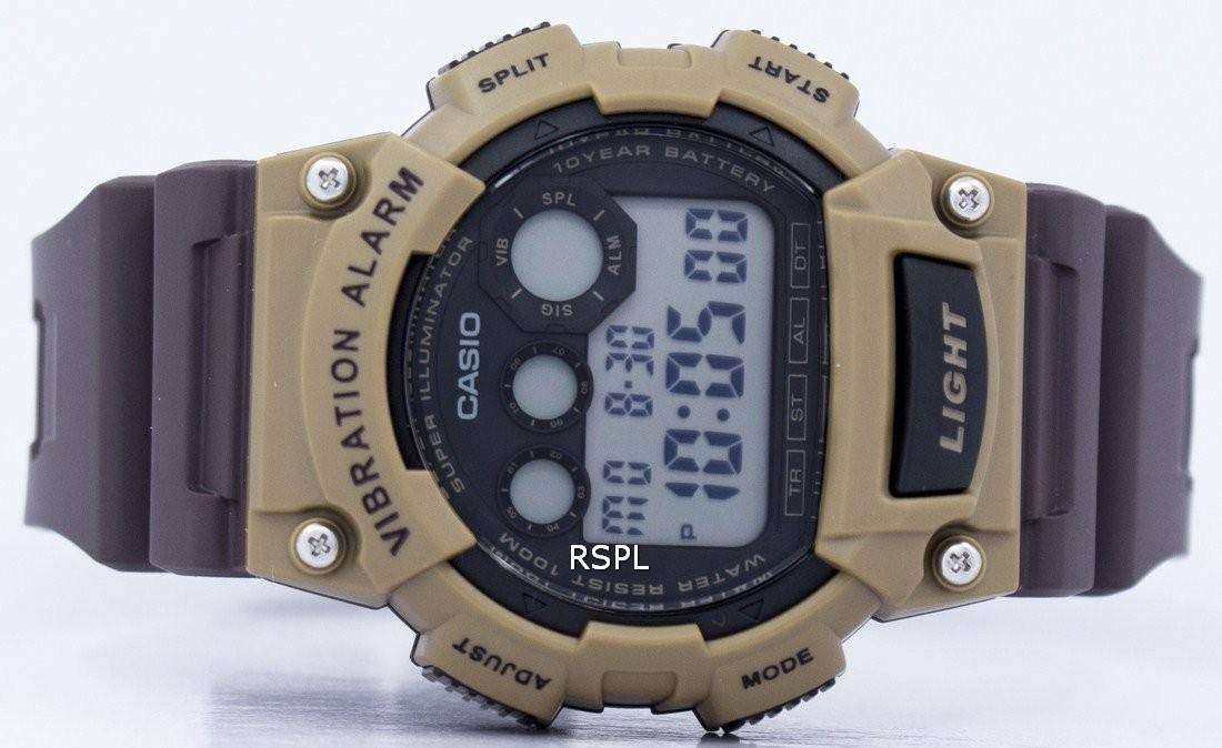 Casio w735h deals vibration alarm