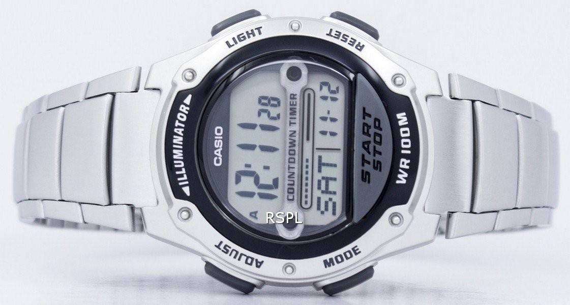 Casio digital watch with best sale countdown timer