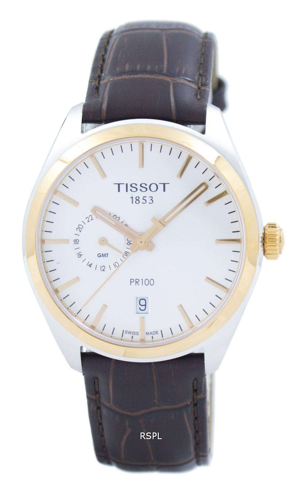 Tissot T Classic PR 100 Dual Time Quartz T101.452.26.031.00 T1014522603100 Men s Watch