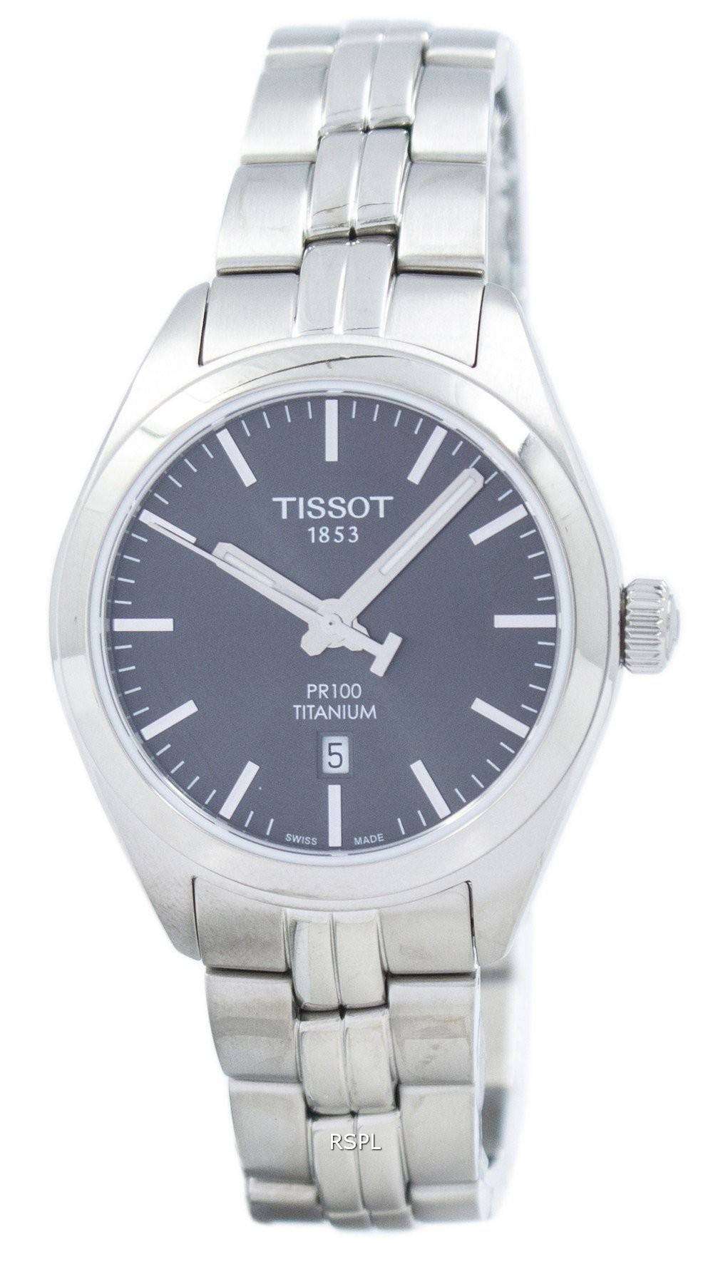 Tissot pr 100 titanium quartz online lady