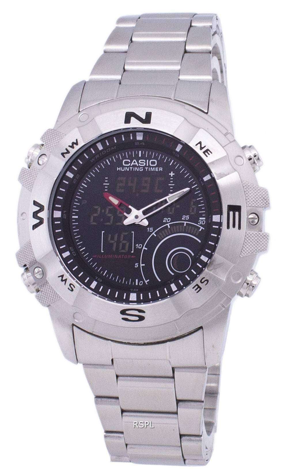 Casio Analog Digital Out Gear Hunting Timer AMW 705D 1AVDF AMW 705D 1AV Mens Watch CityWatches IN