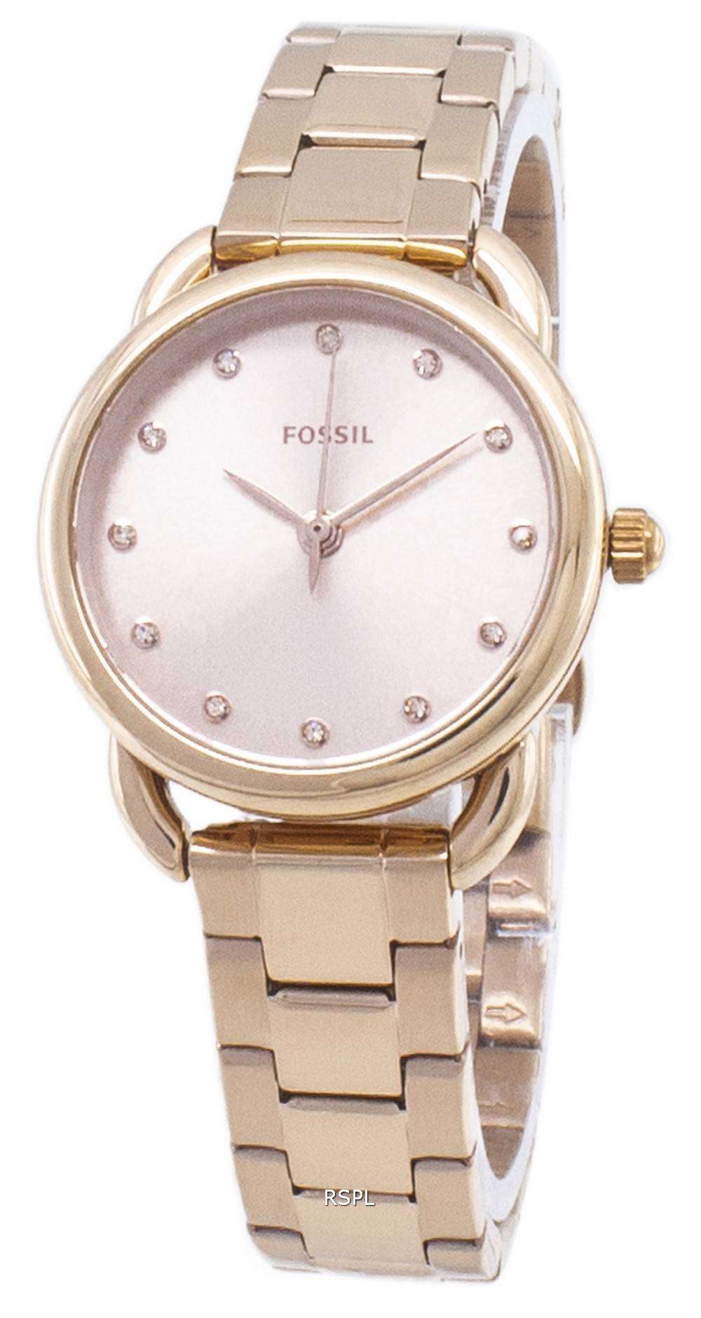 Fossil ES3913 Women's Tailor Grey Dial Grey Leather Strap Watch