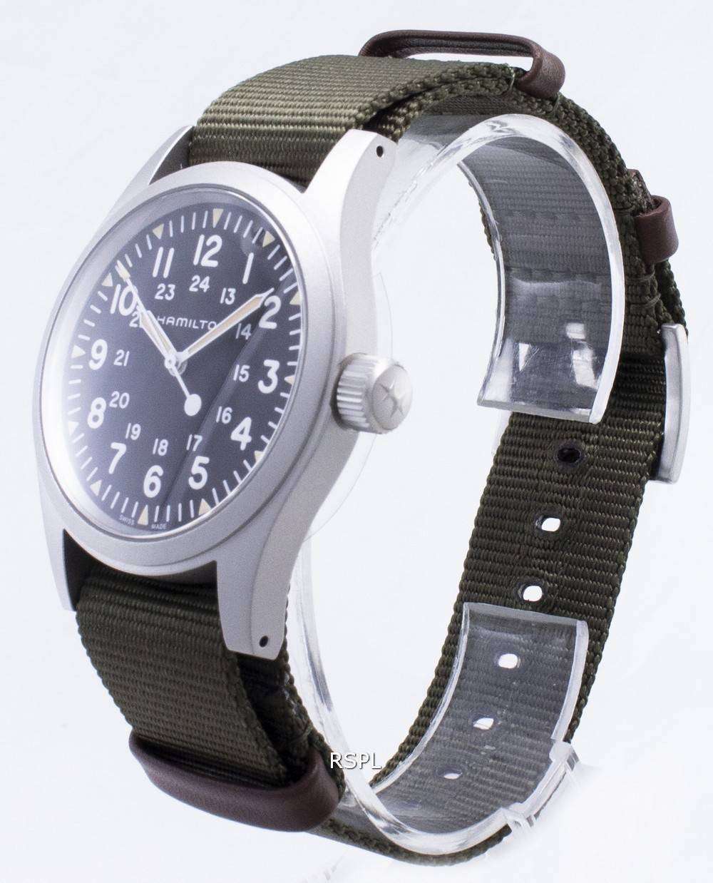 Hamilton khaki field mechanical watch h69429931 best sale