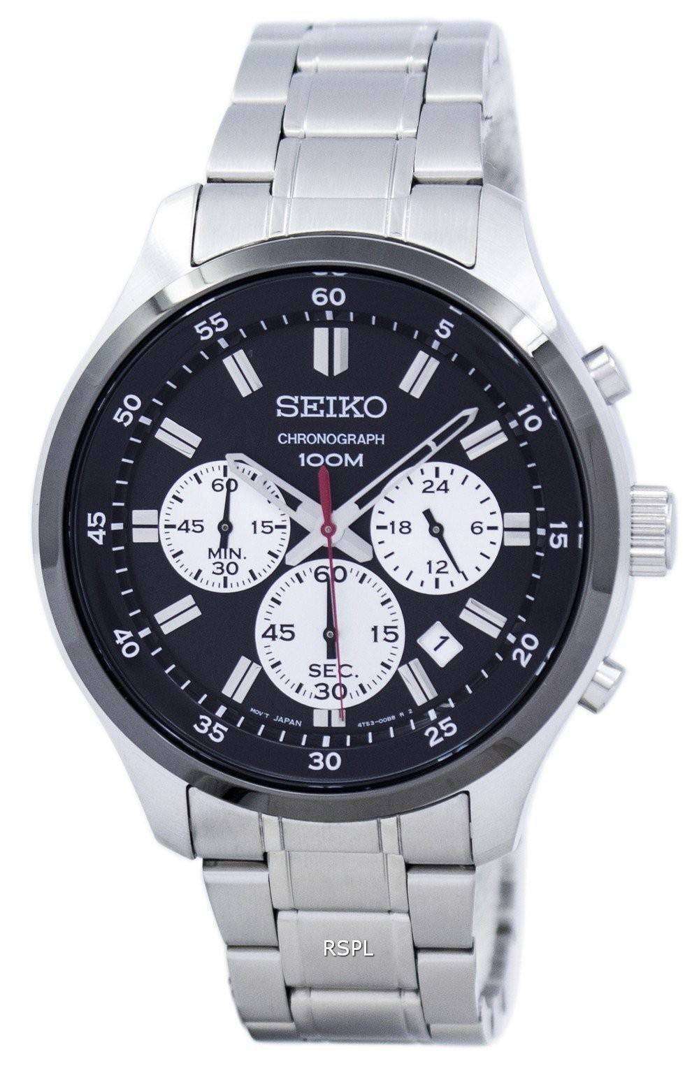 Seiko Chronograph Quartz SKS593 SKS593P1 SKS593P Men's Watch ...