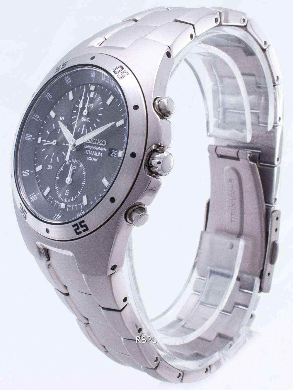 Seiko Mens Titanium Chronograph Watch SND419P1 SND419P CityWatches IN