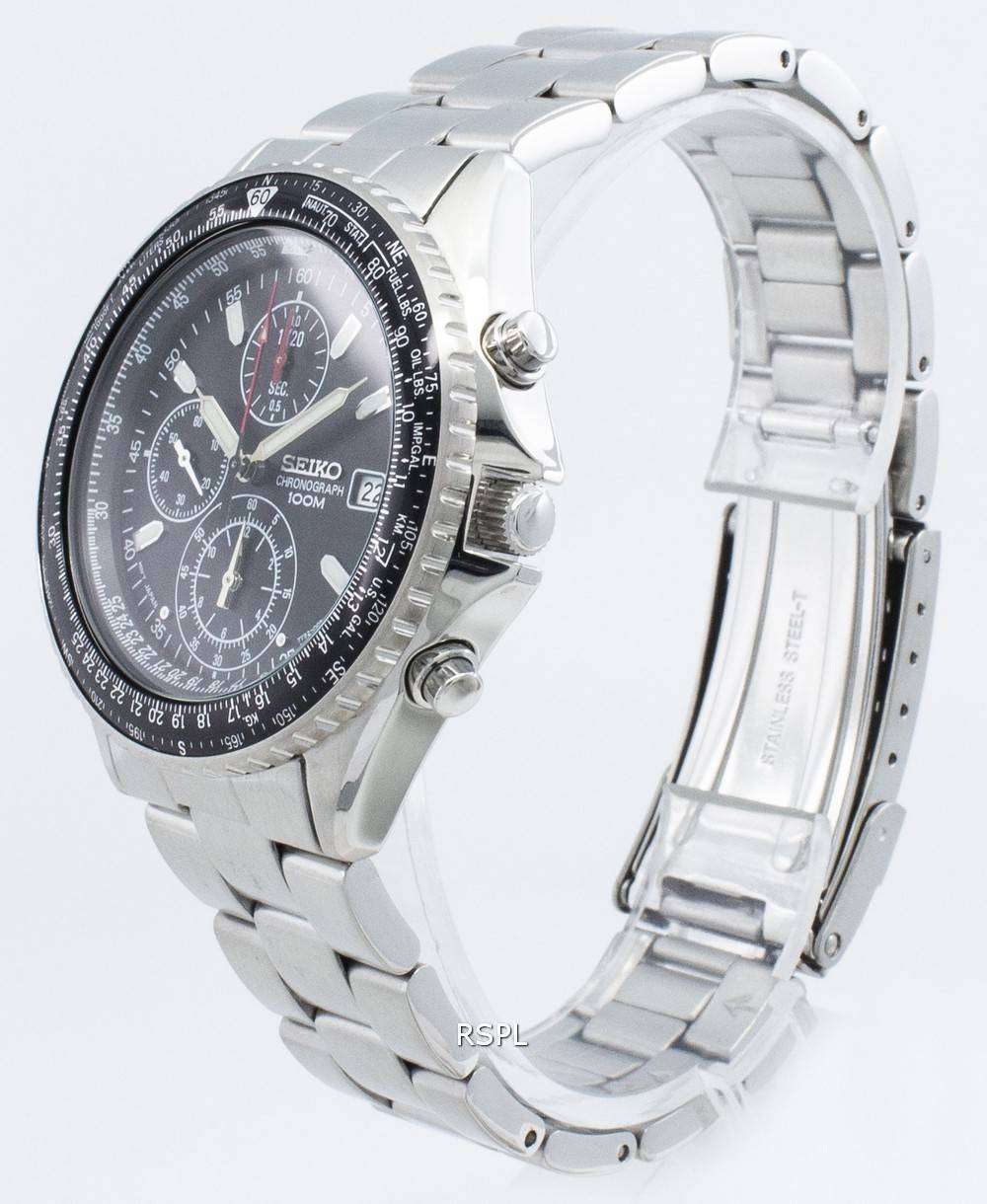 Refurbished Seiko Chronograph SND253 SND253P1 SND253P Flightmaster