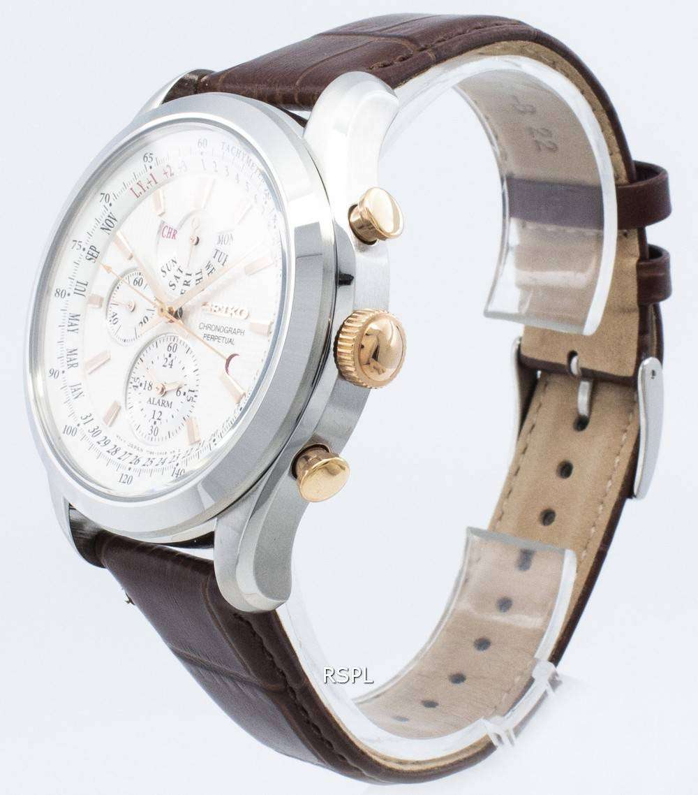 Refurbished Seiko Chronograph SPC129 SPC129P1 SPC129P Perpetual