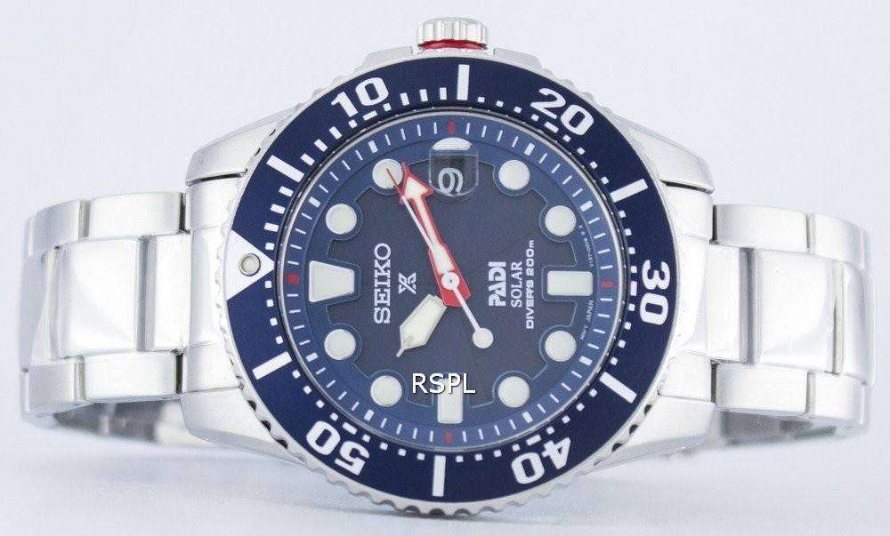 Seiko solar prospex clearance sne435p padi divers steel