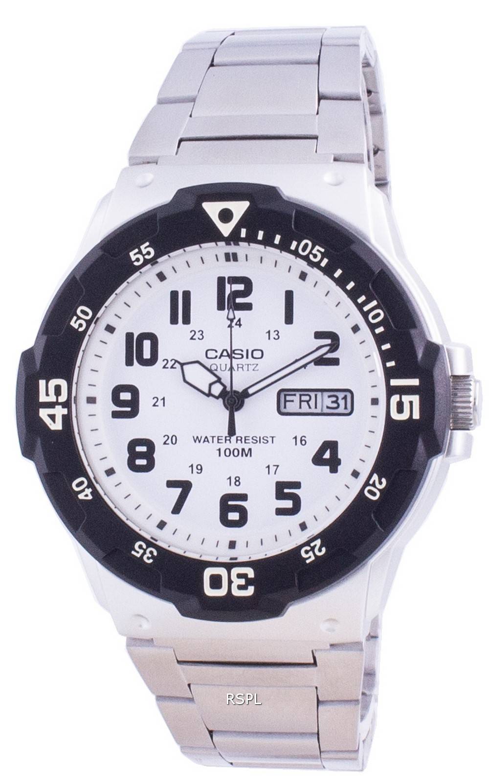 Casio white sale face watch