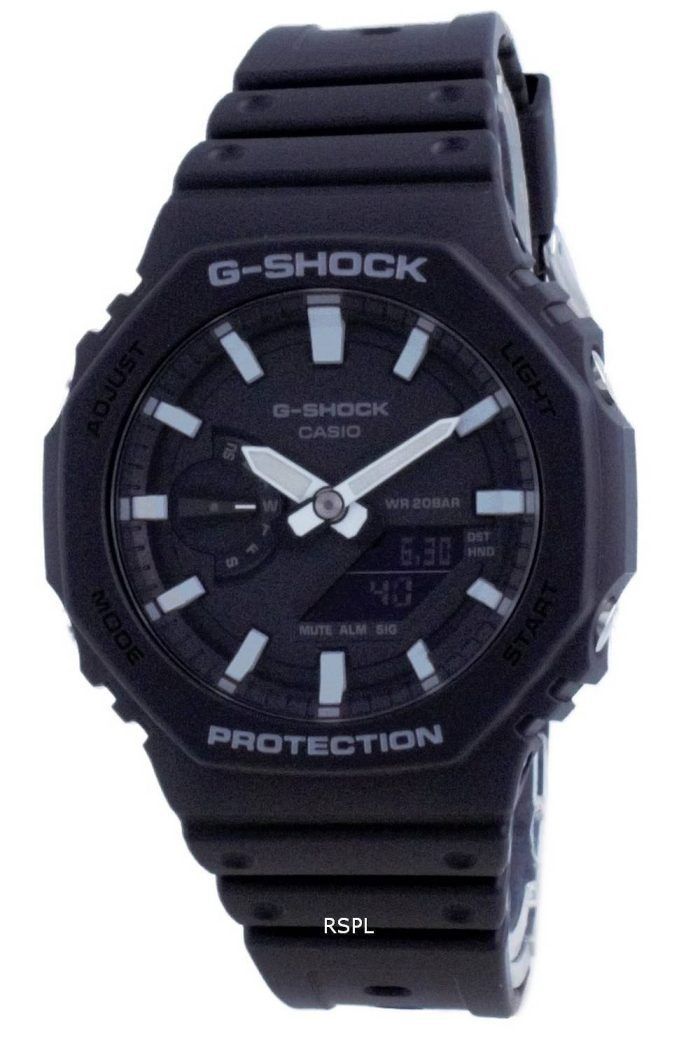 Casio G-Shock Carbon Core Guard Analog Digital Quartz Diver's GA-2100-1A GA2100-1 200M Men's Watch