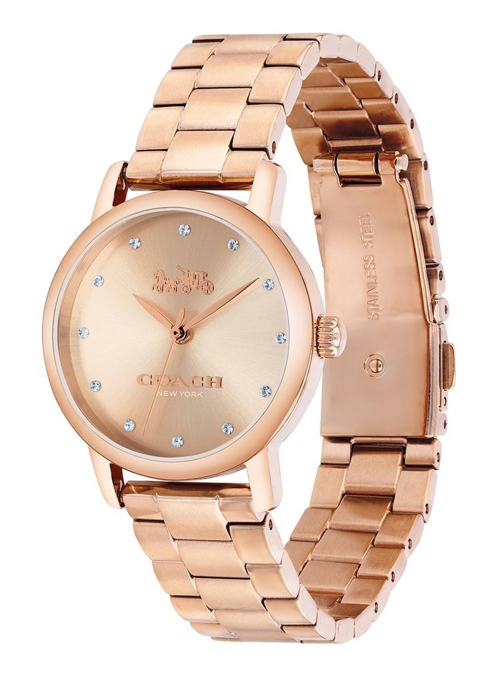 Coach Grand Rose Gold Tone Stainless Steel Quartz 14503003 Women's Watch -  CityWatches IN