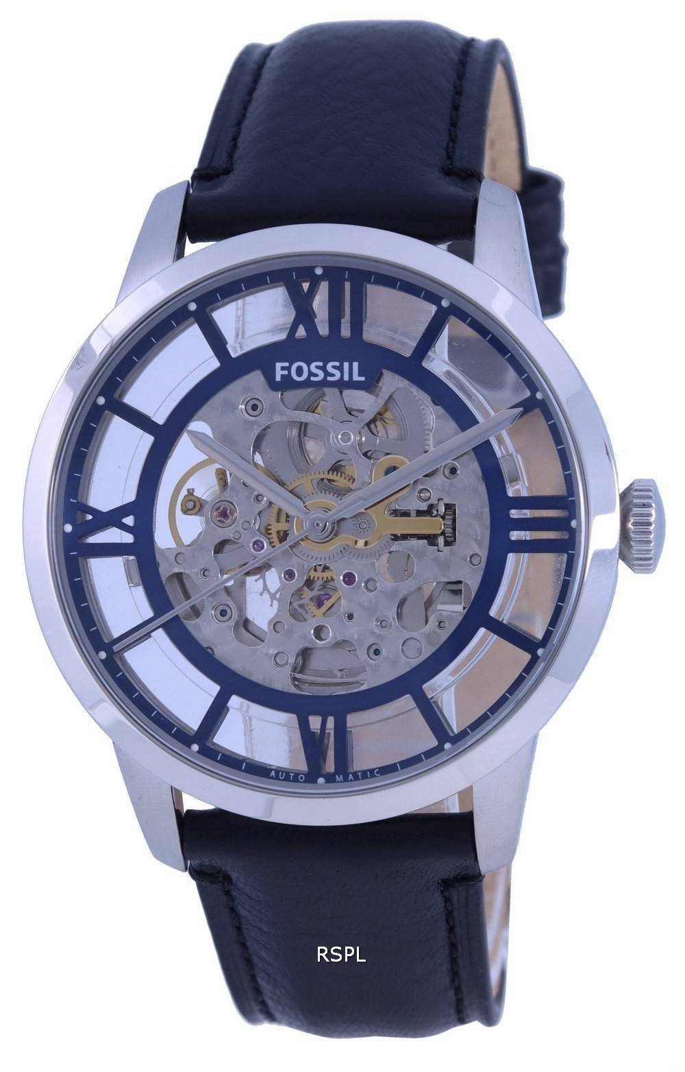 Fossil Townsman Skeleton Dial Leather Strap Automatic ME3200 Men s Watch CityWatches IN