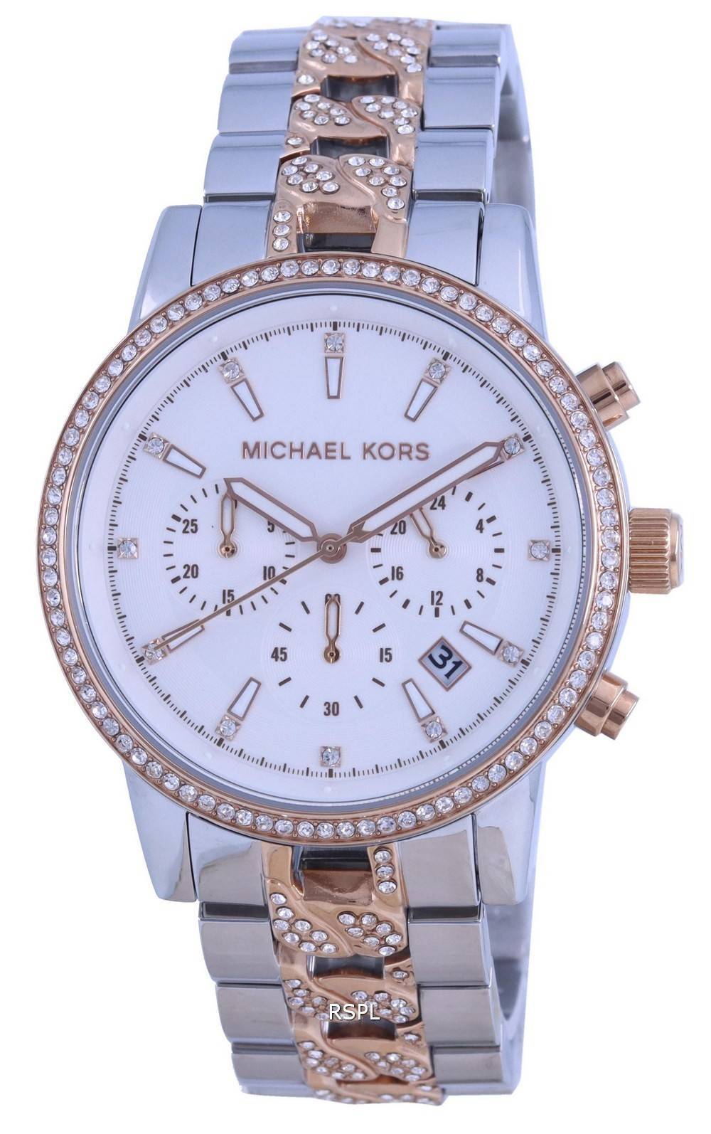 Michael Kors Ritz Women's Watch, Stainless Steel and Pavé Crystal Watch for  Women | Womens watches, Michael kors ritz, Watches women michael kors