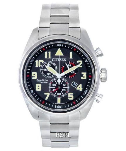 Citizen Super Titanium Chronograph Eco-Drive AT2480-81E 100M Men's Watch