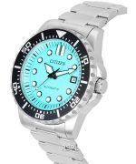 Citizen Urban Mechanical Stainless Steel Aqua Blue Dial Automatic NJ0170-83X 100M Men's Watch