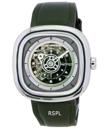 Sevenfriday T-Series Green-T Skeleton Dial Automatic T1/06 SF-T1-06 Men's Watch