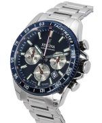 Festina Timeless Chronograph Stainless Steel Blue Dial 20560-2 100M Men's Watch