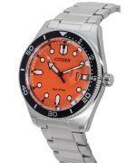 Citizen Eco-Drive Stainless Steel Orange Dial AW1760-81X 100M Men's Watch