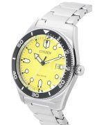 Citizen Sport Eco-Drive Stainless Steel Yellow Dial AW1760-81Z 100M Men's Watch