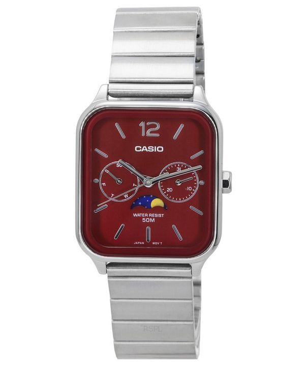 Casio red dial hot sale watch