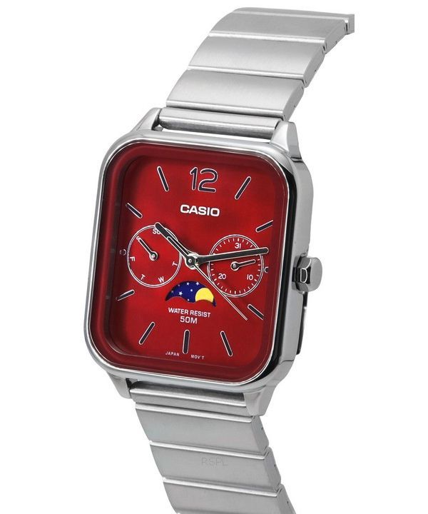 Casio red hot sale dial watch