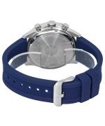 Bulova Sports Chronograph Silicone Strap Blue Dial Quartz 98K111 100M Mens Watch With Gift Set