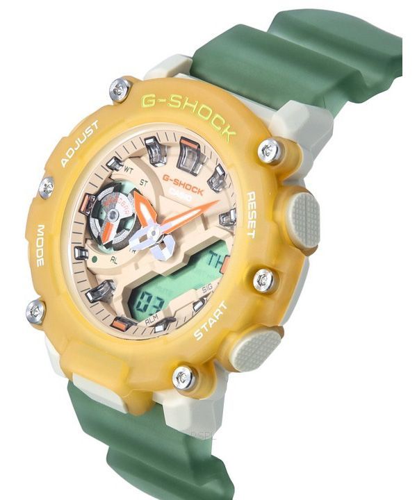 G shock watch sales green strap