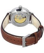 Iron Annie Bauhaus Brown Leather Strap Blue Dial Automatic 50563 Mens Watch