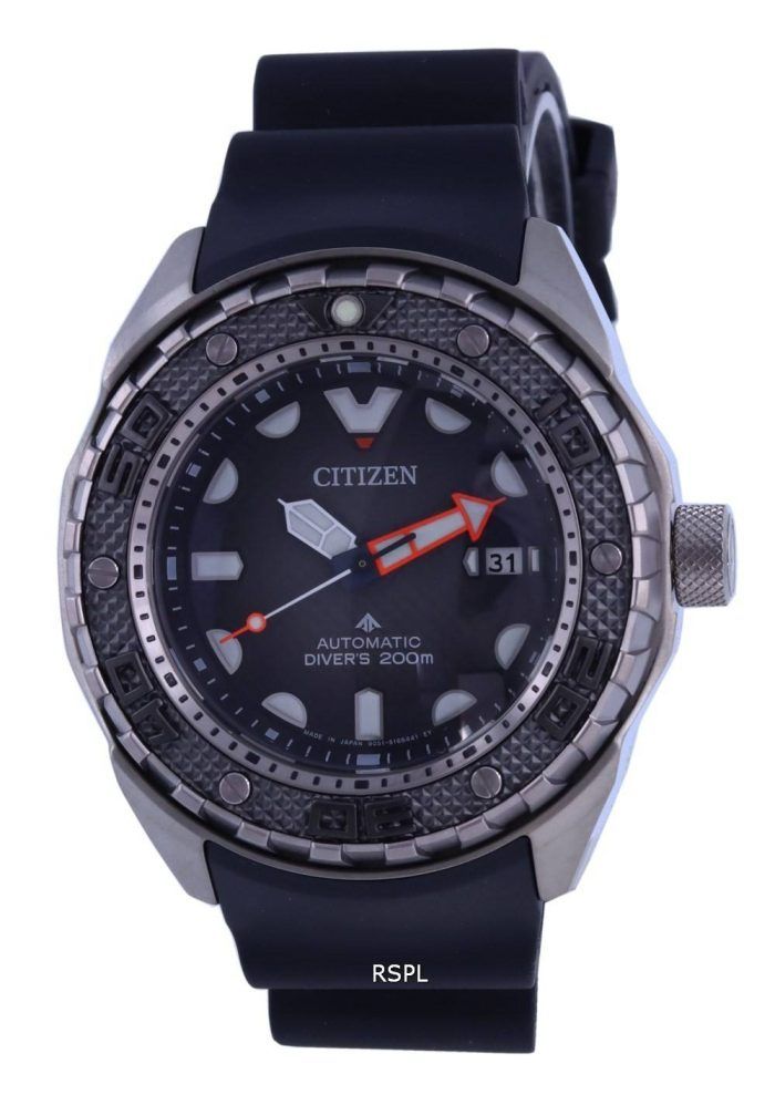 Citizen Promaster Marine Titanium Black Dial Automatic Diver's NB6004-08E 200M Men's Watch