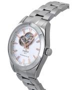 Tissot T-Classic Gentleman Powermatic 80 Silver Open Heart Dial Automatic T127.407.11.031.01 100M Mens Watch