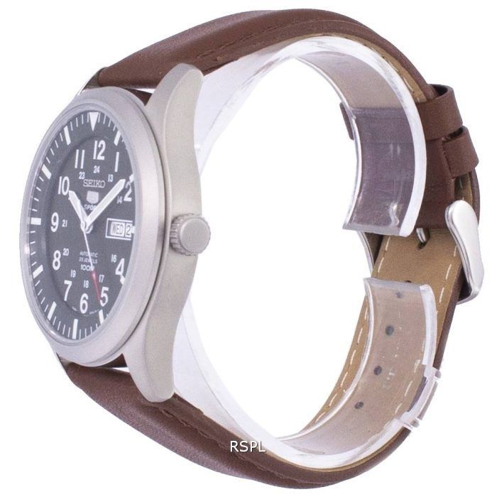 Seiko 5 Sports Automatic Ratio Brown Leather SNZG09K1-LS12 Men's Watch